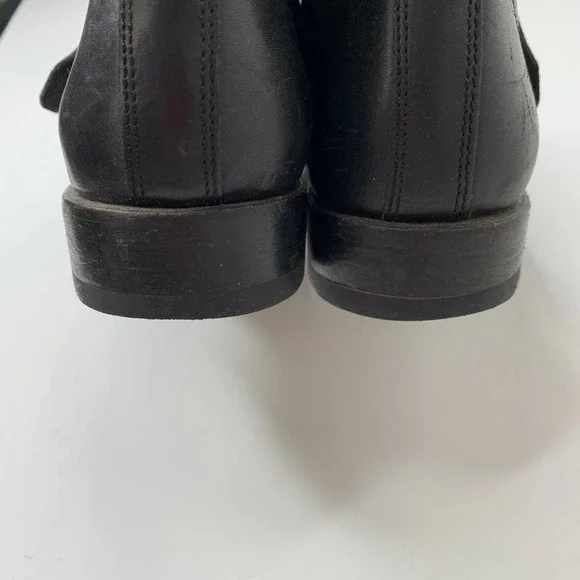 Frye Natalie Triple Buckle Ankle Short Boots Black Booties Womens 8 - Picture 7 of 16